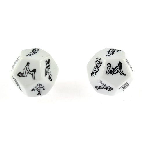 2-Pack Funny Sex Position Dice Set for Couples – 12-Sided Challenge Game with Drinking & Housework Tasks