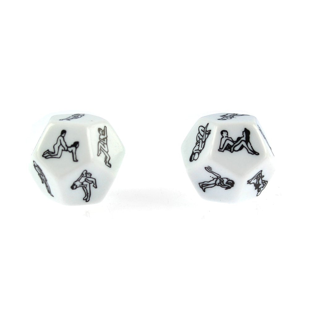 2-Pack Funny Sex Position Dice Set for Couples – 12-Sided Challenge Game with Drinking & Housework Tasks
