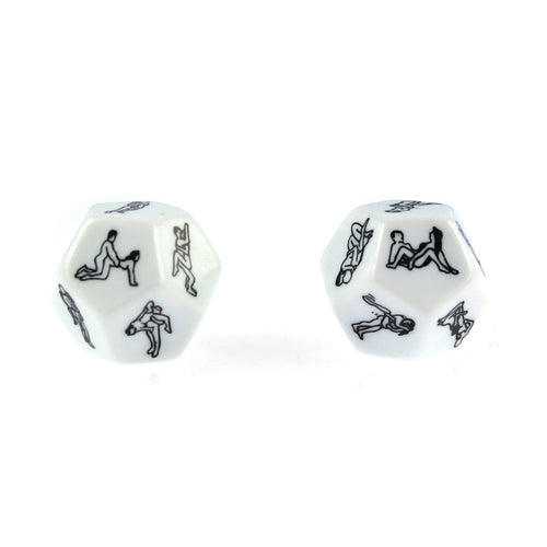 2-Pack Funny Sex Position Dice Set for Couples – 12-Sided Challenge Game with Drinking & Housework Tasks