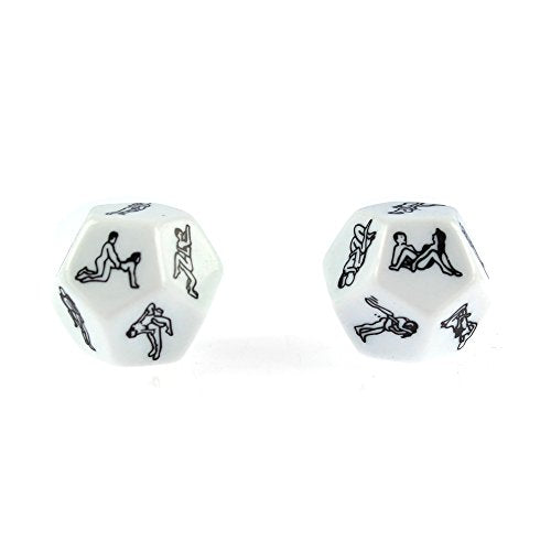 2-Pack Funny Sex Position Dice Set for Couples – 12-Sided Challenge Game with Drinking & Housework Tasks