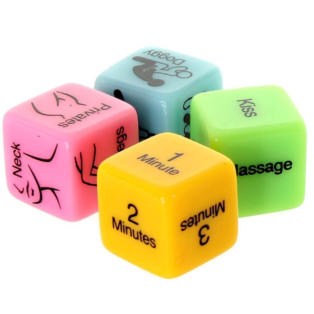 4 Sex Dice – Adult Board Game for Couples by Little Genie