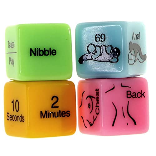 4 Sex Dice – Adult Board Game for Couples by Little Genie