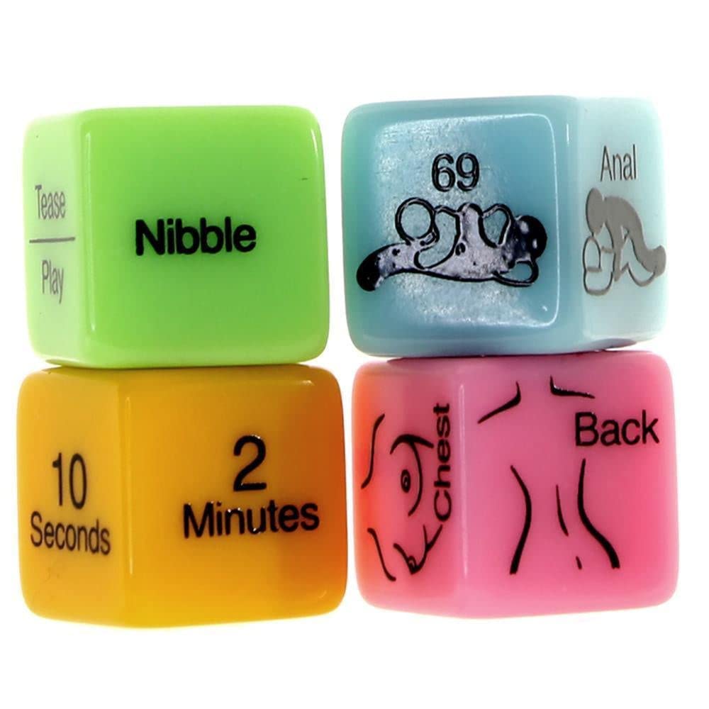 4 Sex Dice – Adult Board Game for Couples by Little Genie