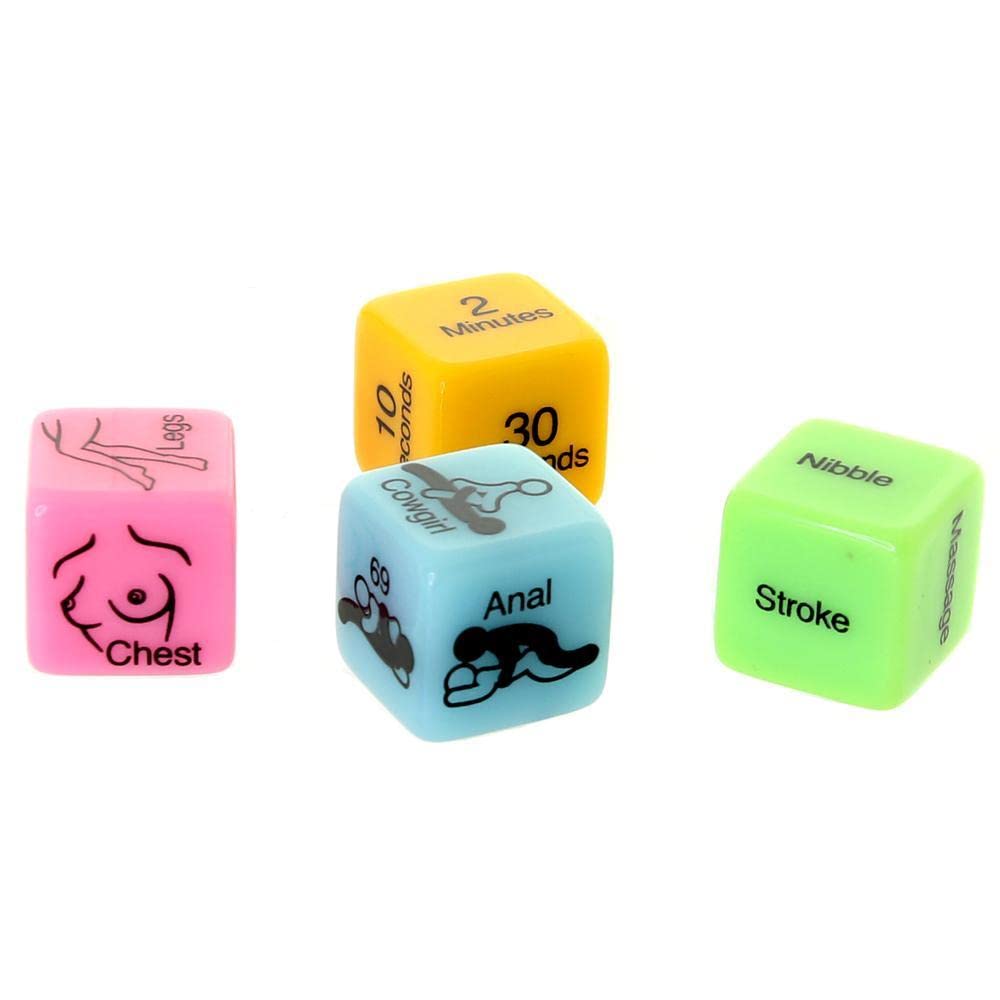 4 Sex Dice – Adult Board Game for Couples by Little Genie