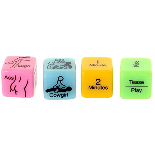 4 Sex Dice – Adult Board Game for Couples by Little Genie