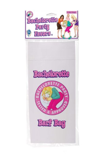 Bachelorette Party Barf Bag (8 Pack) - Pipedream Novelty Gag Gift