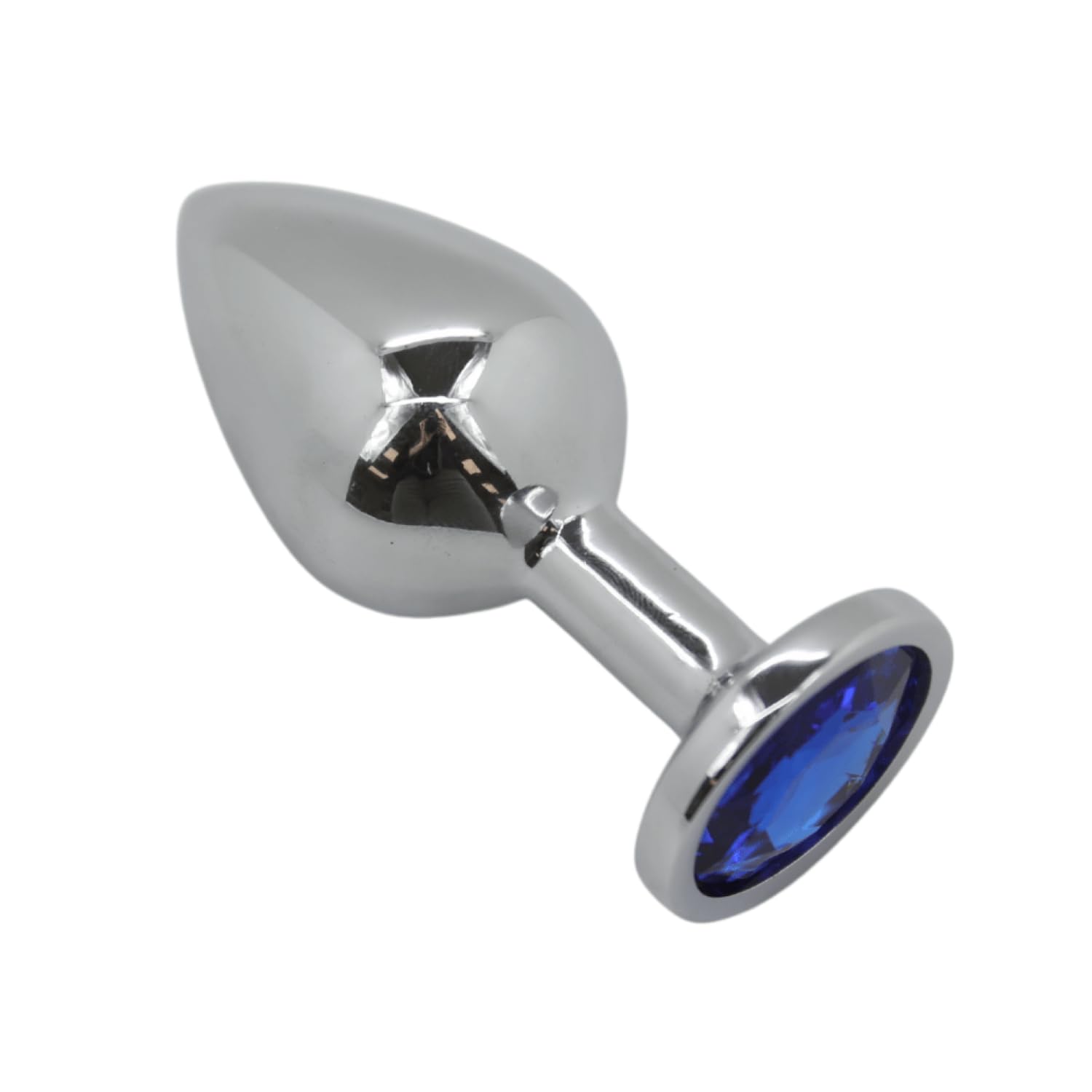 Bejeweled Anal Plug – Glamorous Alloy Metal Butt Plug with Clear Gem for Solo or Couples Play, Hypoallergenic, P-Spot & Double Penetration, Medium Rosy by Dark Amour