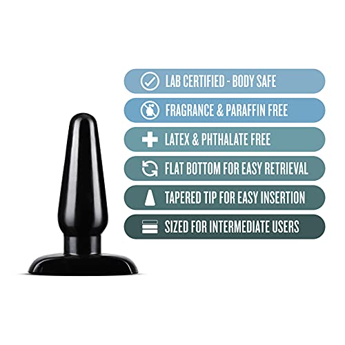 Blush Anal Adventures Orb Butt Plug – Tapered Anal Trainer with Flared Safety Base, 4.75"