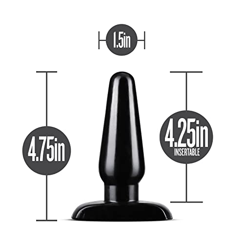 Blush Anal Adventures Orb Butt Plug – Tapered Anal Trainer with Flared Safety Base, 4.75"