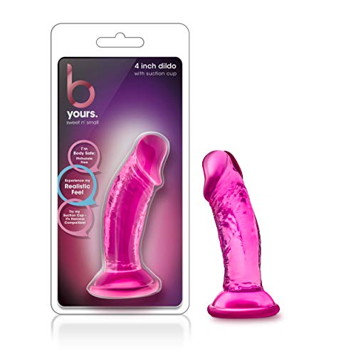Blush B Yours Sweet n Small Realistic Dildo – 4.5 Inch Pink PVC Suction Cup Toy