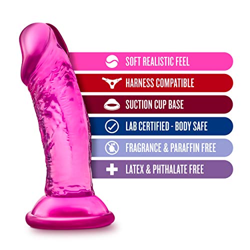 Blush B Yours Sweet n Small Realistic Dildo – 4.5 Inch Pink PVC Suction Cup Toy