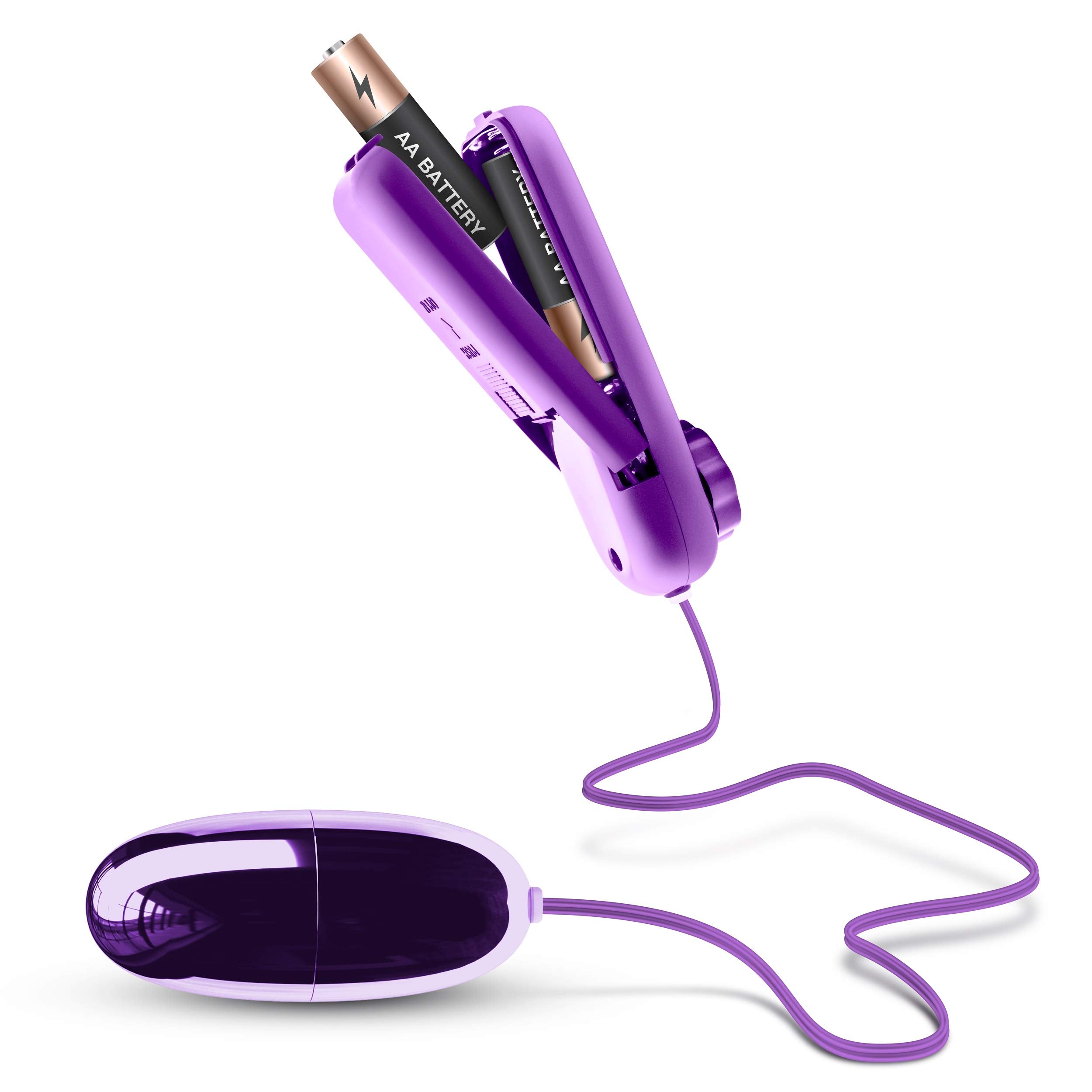 Blush Novelties B Yours Power Bullet Vibrator - Remote Control, Waterproof, Multi-Speed for Clitoral, Vaginal, Nipple Stimulation - Purple