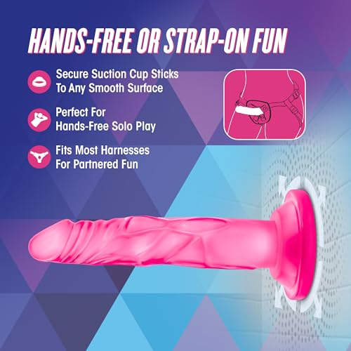 Blush Novelties Naturally Yours Realistic 5 Inch Dildo - Slim, TPE, Suction Cup, Harness Compatible, Pink