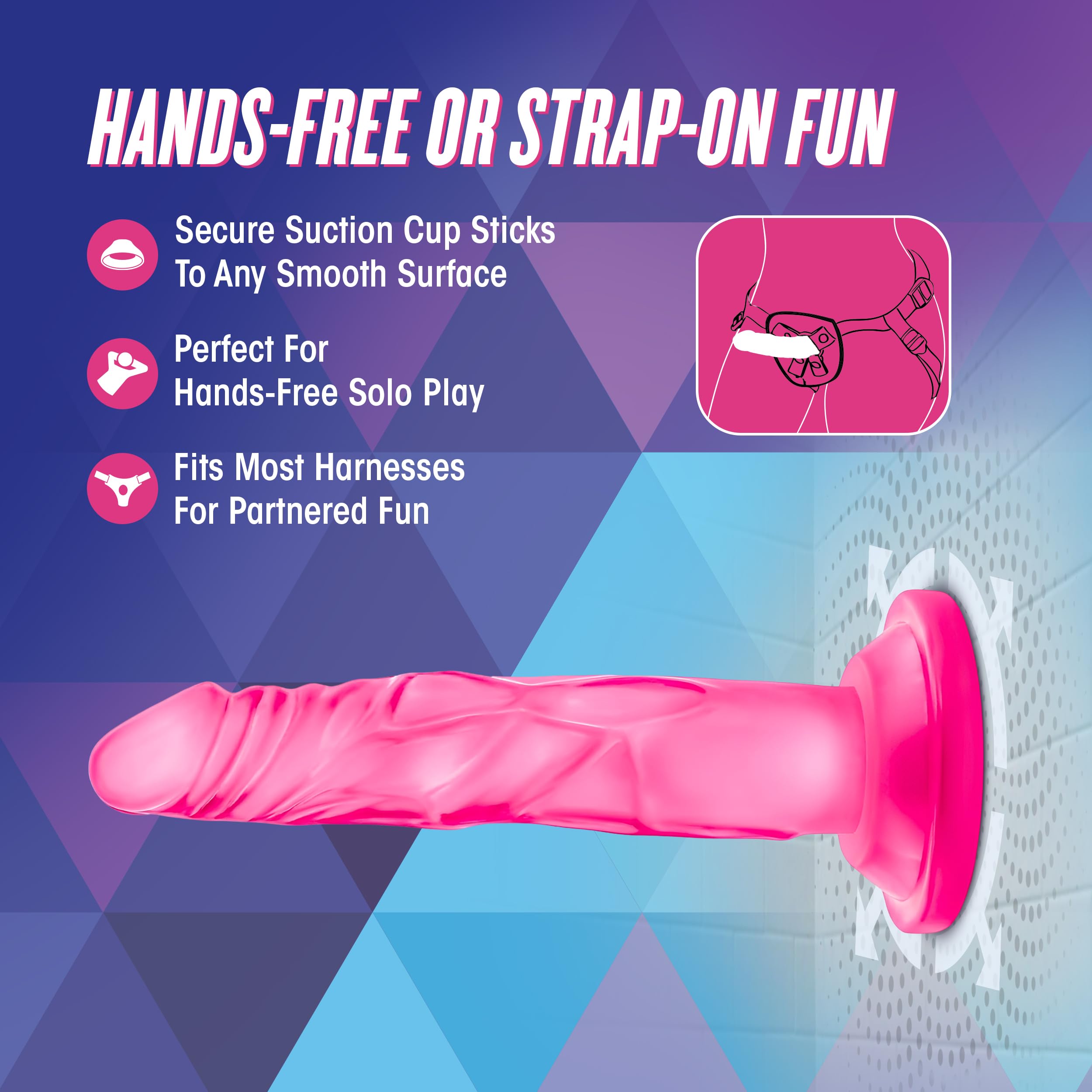 Blush Novelties Naturally Yours Realistic 5 Inch Dildo - Slim, TPE, Suction Cup, Harness Compatible, Pink