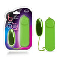 Blush Novelties Power Bullet Vibrator - Lime Mini Egg with Dial Control - Waterproof and Body-Safe