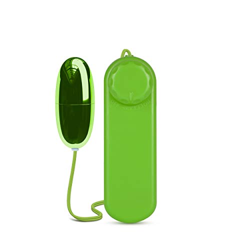 Blush Novelties Power Bullet Vibrator - Lime Mini Egg with Dial Control - Waterproof and Body-Safe
