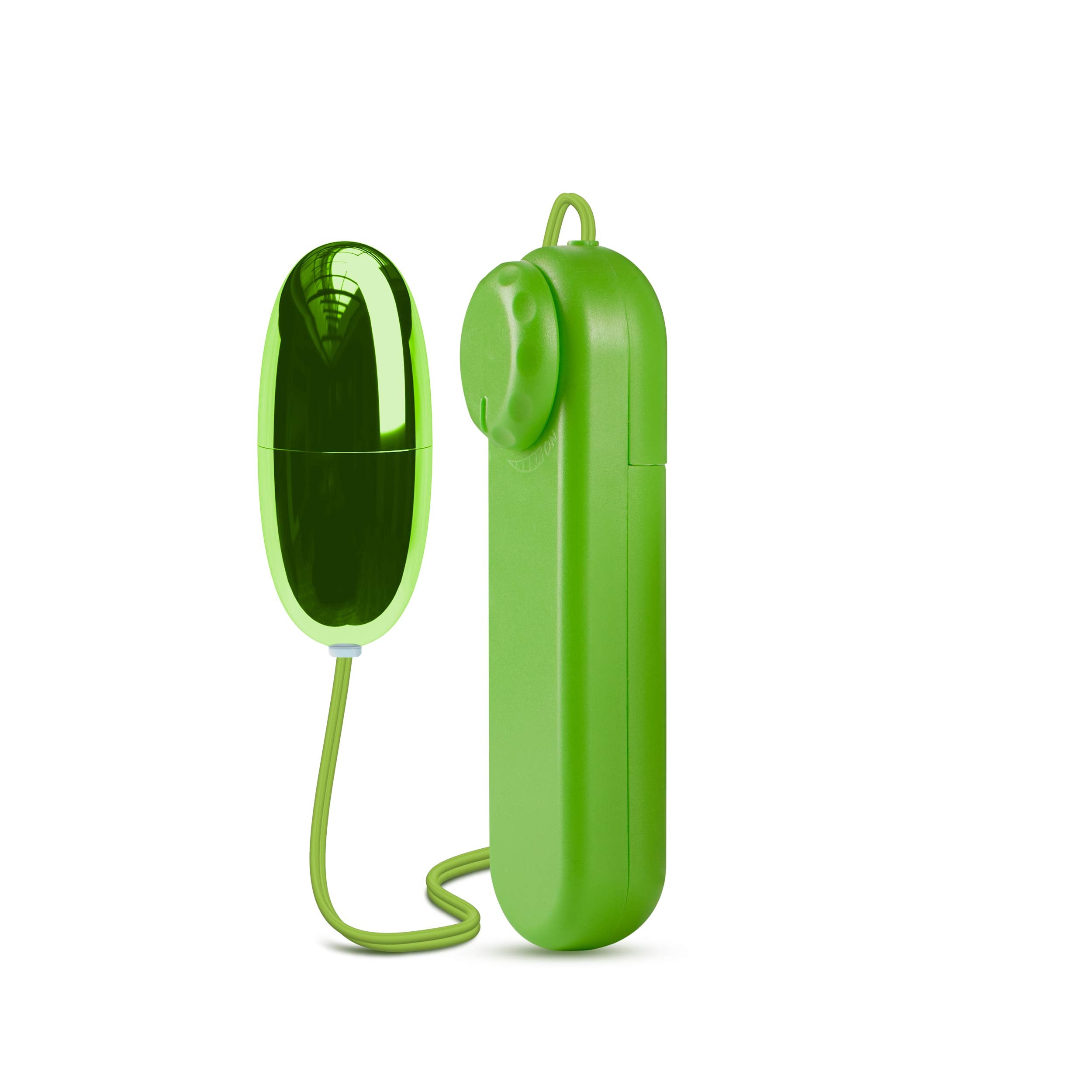 Blush Novelties Power Bullet Vibrator - Lime Mini Egg with Dial Control - Waterproof and Body-Safe