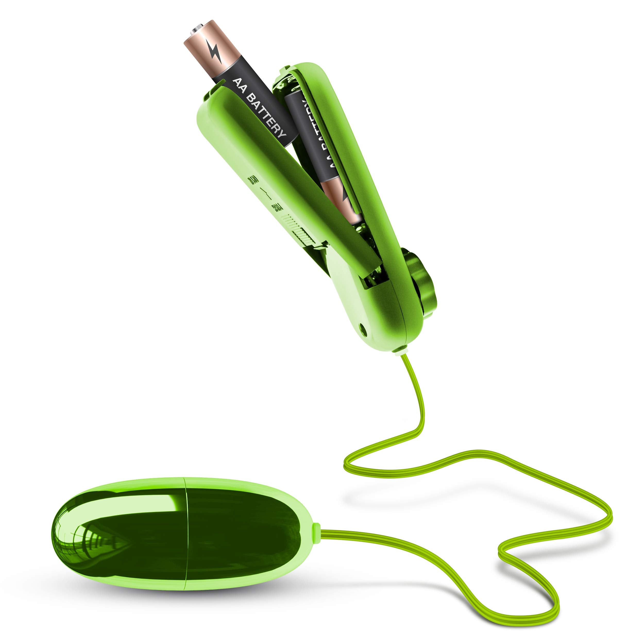 Blush Novelties Power Bullet Vibrator - Lime Mini Egg with Dial Control - Waterproof and Body-Safe