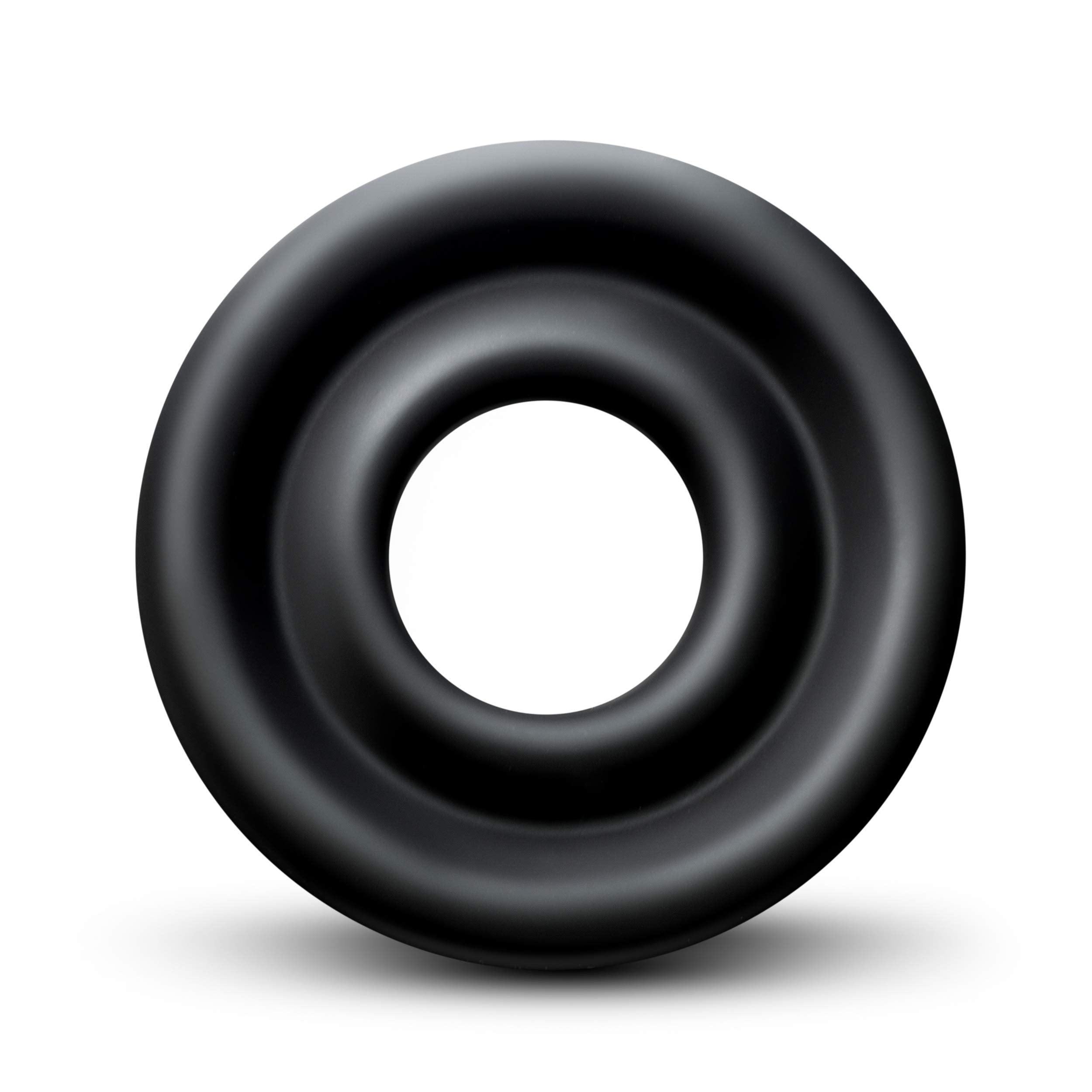 Blush Novelties Silicone Penis Pump Cylinder Sleeve – Medium, Fits 2" to 2.5" Cylinders, Black