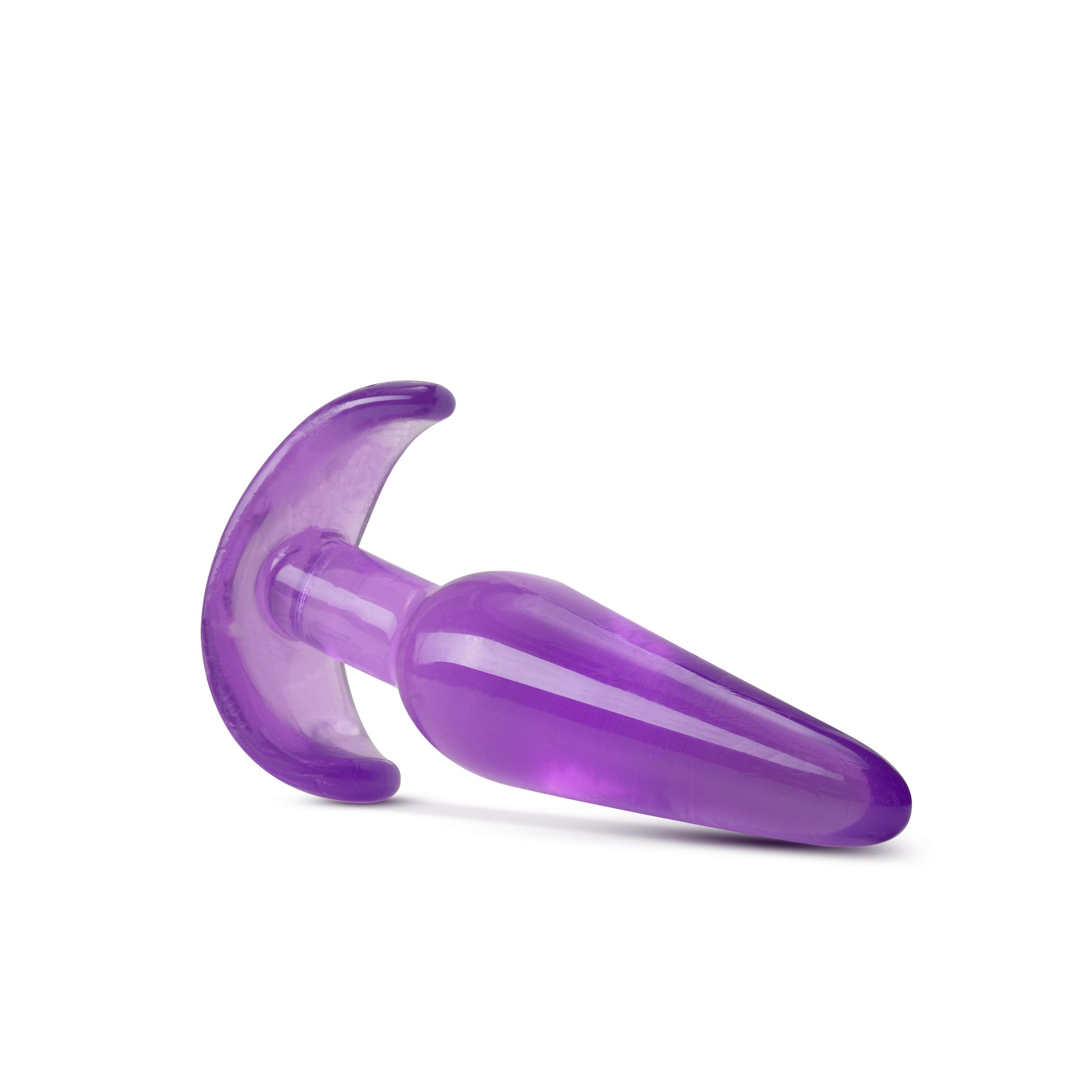 Blush Novelties Slim Blue Anal Plug – Soft TPE Beginner Toy with Tapered Tip and Anchor Base, 4.25 Inches
