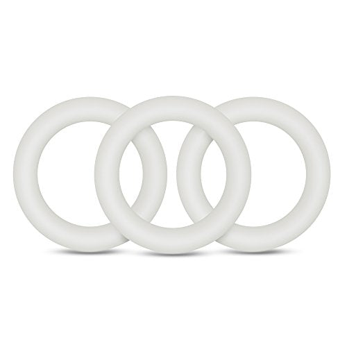 Blush Novelties VS2 Glow-in-the-Dark Silicone Cock Rings Set – 3 Pack, 1.25" Diameter – Erection Enhancing C-Rings for Men & Couples