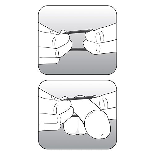 Blush Novelties VS2 Glow-in-the-Dark Silicone Cock Rings Set – 3 Pack, 1.25" Diameter – Erection Enhancing C-Rings for Men & Couples