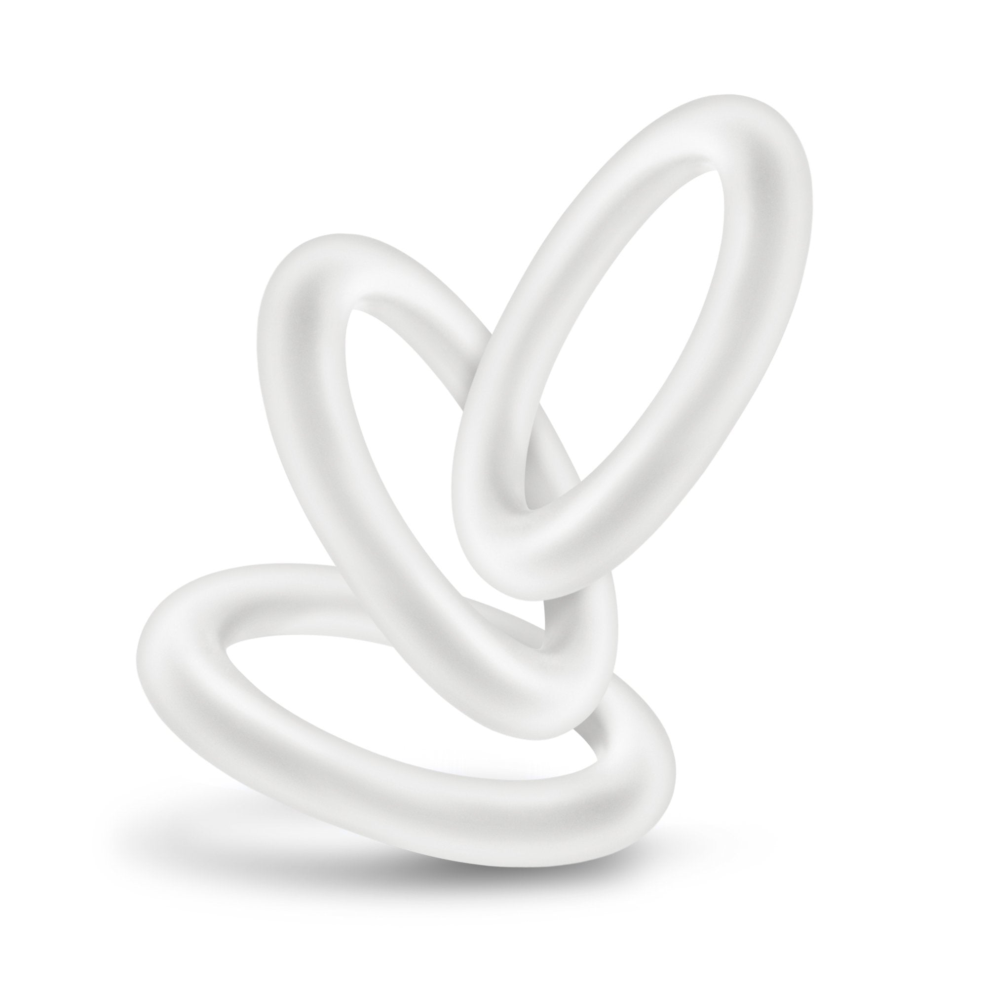 Blush Novelties VS2 Glow-in-the-Dark Silicone Cock Rings Set – 3 Pack, 1.25" Diameter – Erection Enhancing C-Rings for Men & Couples