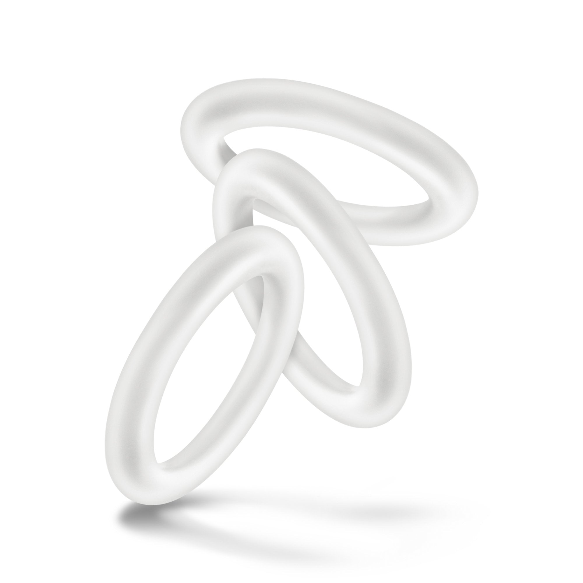 Blush Novelties VS2 Glow-in-the-Dark Silicone Cock Rings Set – 3 Pack, 1.25" Diameter – Erection Enhancing C-Rings for Men & Couples