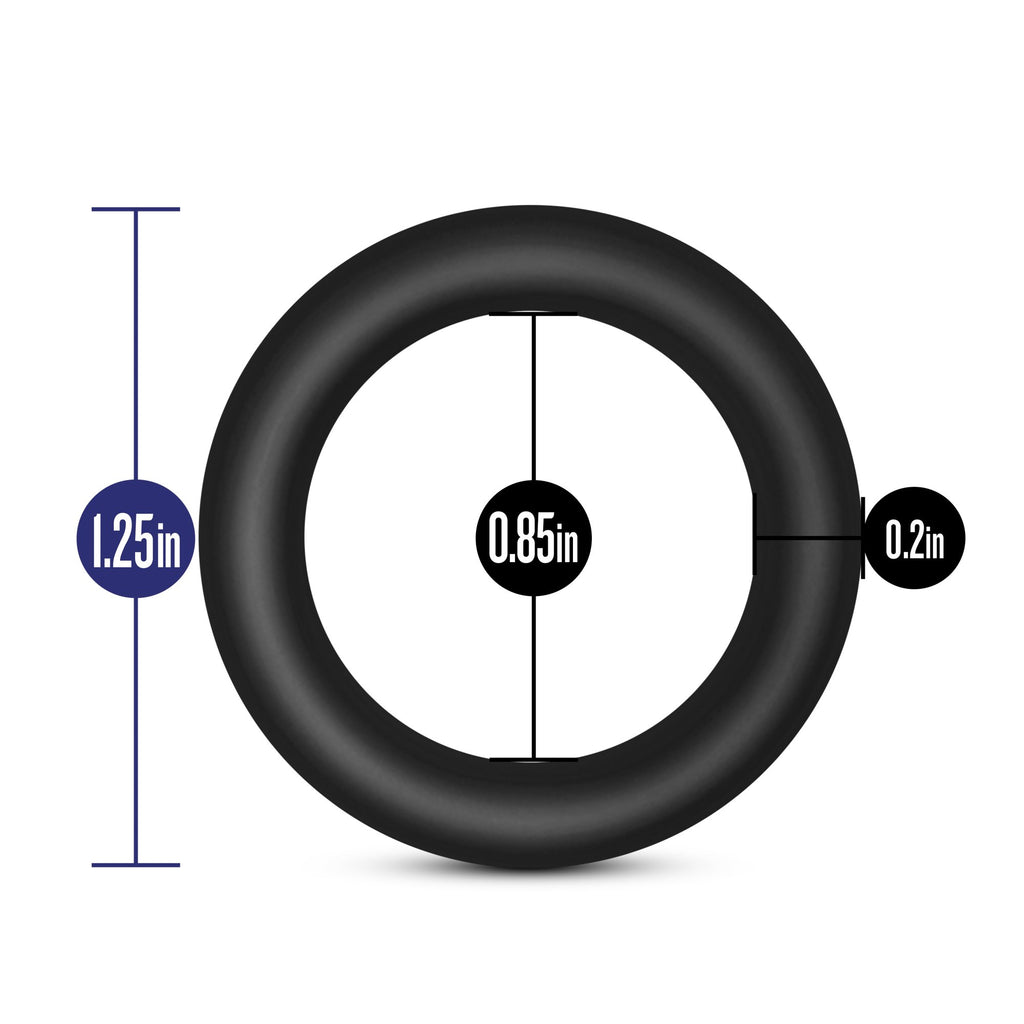 Blush Performance VS2 3-Pack Small Penis Rings – 1.25" Wide Platinum Cured Silicone Cock Rings for Harder Erections