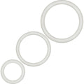 Blush Performance VS4 Glow in the Dark Cock Ring Set - 3 Sizes Silicone Penis Rings for Harder Erections