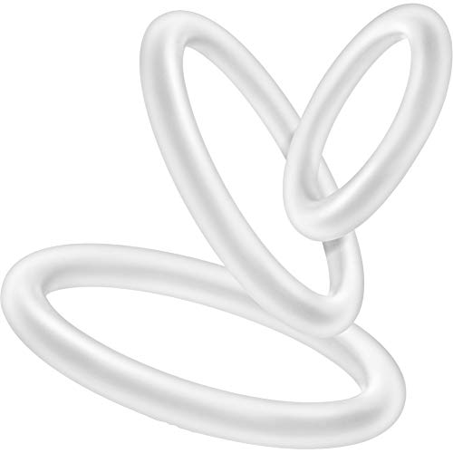 Blush Performance VS4 Glow in the Dark Cock Ring Set - 3 Sizes Silicone Penis Rings for Harder Erections