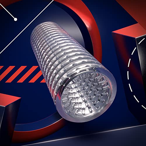 Blush Rize Strokez Clear TPE Male Masturbator Sleeve – Open-Ended with Stimulating Ticklers