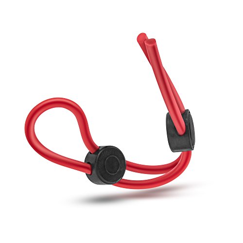 Blush Stay Hard Silicone Double Loop Cock Ring 9 Inch - Red Adjustable Penis Ring for Stamina and Harder Erections