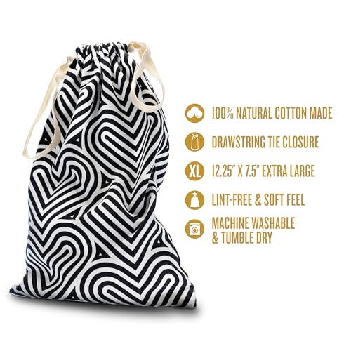 Blush The Collection Cotton Toy Bag – Lint-Free Drawstring Storage for Adult Toys