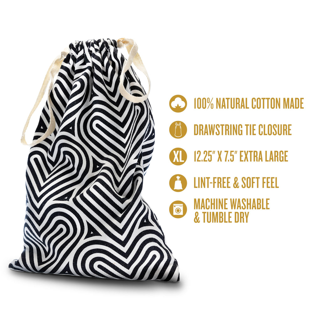 Blush The Collection Cotton Toy Bag – Lint-Free Drawstring Storage for Adult Toys