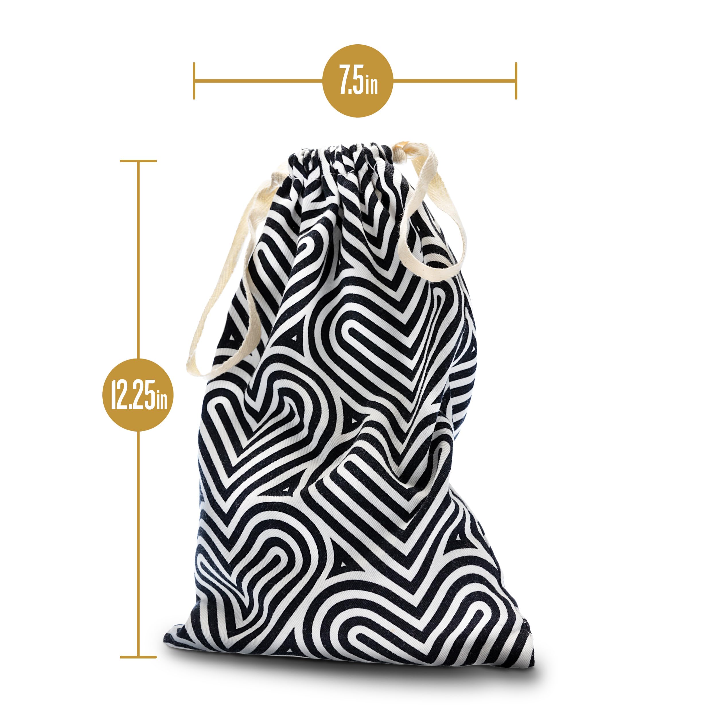 Blush The Collection Cotton Toy Bag – Lint-Free Drawstring Storage for Adult Toys