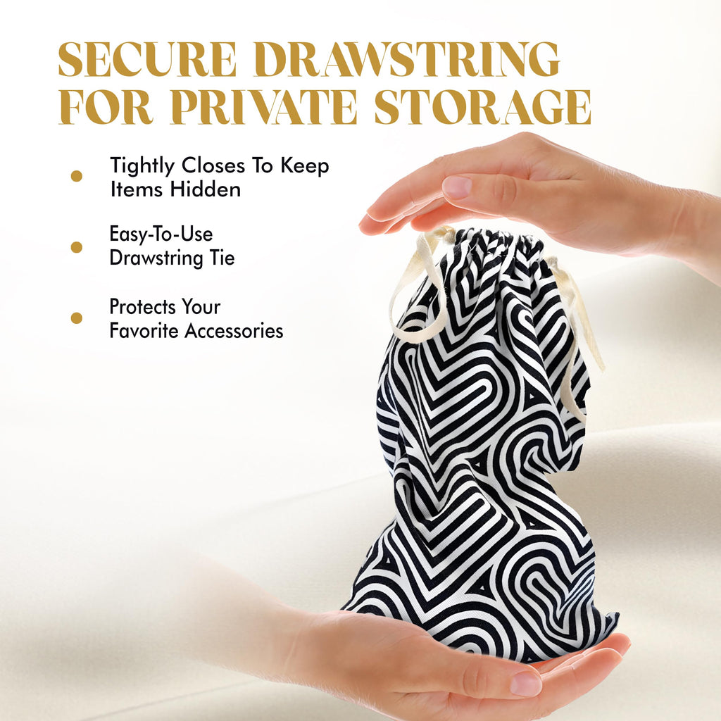 Blush The Collection Cotton Toy Bag – Lint-Free Drawstring Storage for Adult Toys