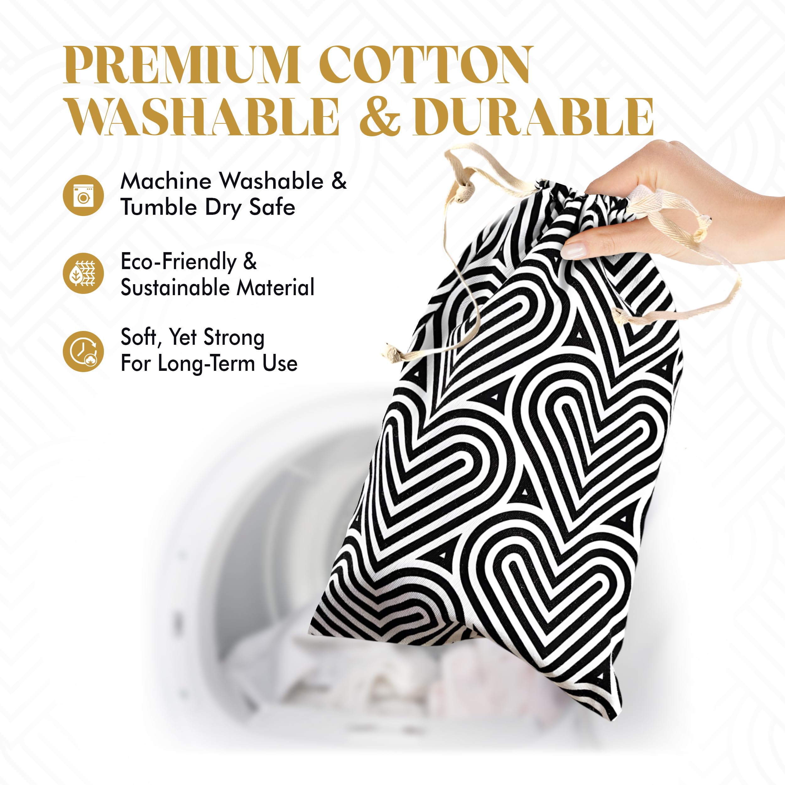 Blush The Collection Cotton Toy Bag – Lint-Free Drawstring Storage for Adult Toys