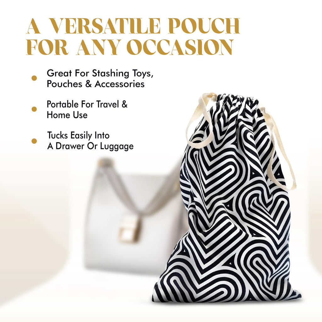 Blush The Collection Cotton Toy Bag – Lint-Free Drawstring Storage for Adult Toys