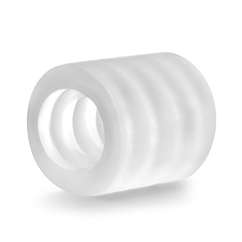 Blush X5 Downtown BJ Mini Stroker – Glow-in-the-Dark Ultra-Soft Ribbed Male Masturbator (Clear)