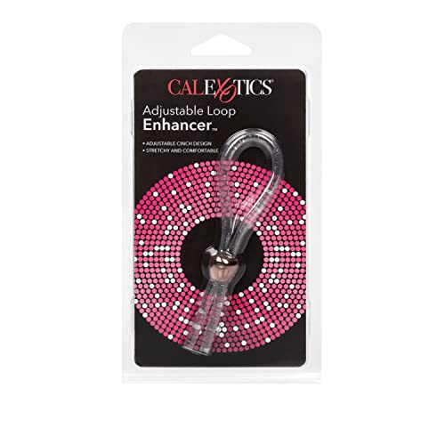 CalExotics Adjustable Loop Enhancer - Clear TPE Penis Ring with Adjustable Cinch