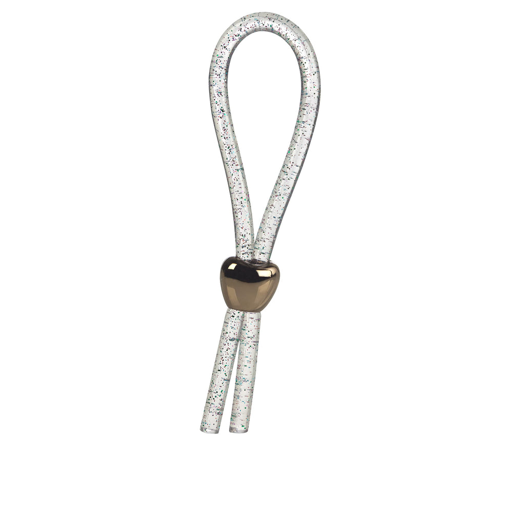 CalExotics Adjustable Loop Enhancer - Clear TPE Penis Ring with Adjustable Cinch