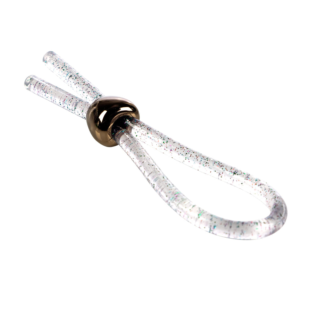 CalExotics Adjustable Loop Enhancer - Clear TPE Penis Ring with Adjustable Cinch