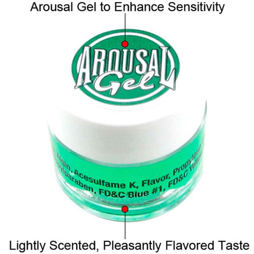 CalExotics Arousal Gel - Tasty Mint - 0.25 Ounce Edible Intimacy Gel