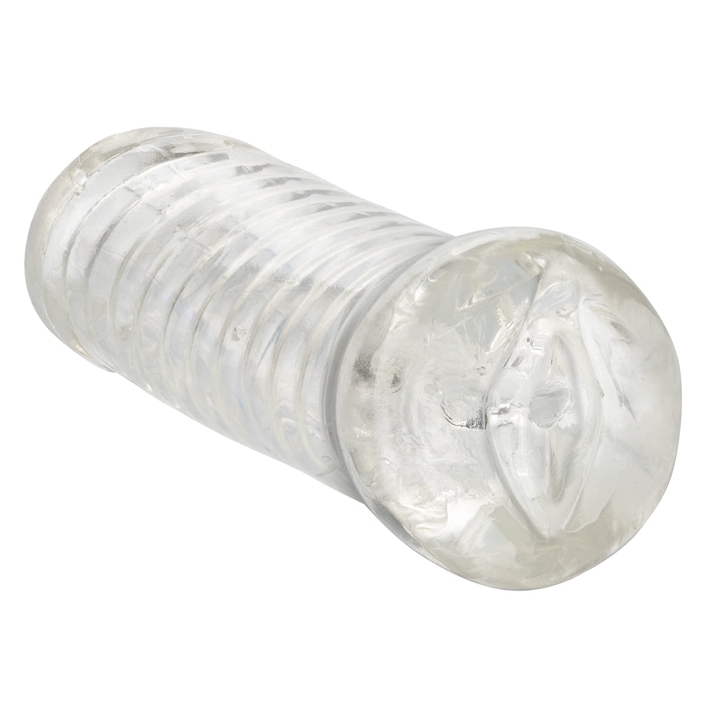 CalExotics Basic Essentials Pussy Stroker - Soft TPE Masturbator with Ribbed Shaft, Open-End Design