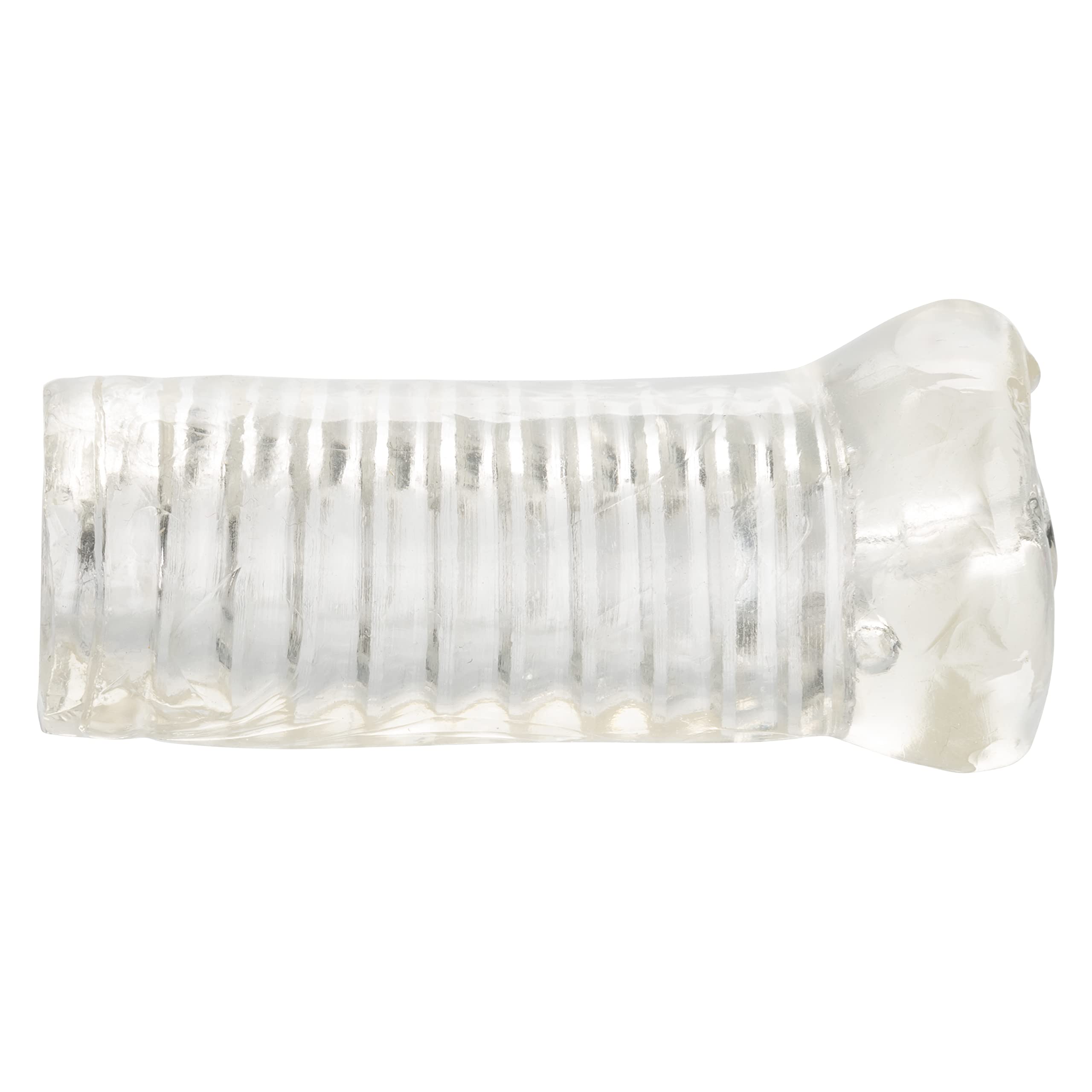 CalExotics Basic Essentials Pussy Stroker - Soft TPE Masturbator with Ribbed Shaft, Open-End Design