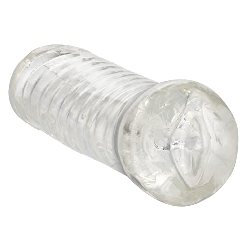 CalExotics Basic Essentials Pussy Stroker - Soft TPE Masturbator with Ribbed Shaft, Open-End Design