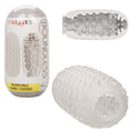 CalExotics Boundless Reversible Nubby Stroker – Clear TPE Male Masturbator with Case