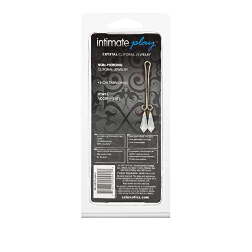 CalExotics Cleopatra Collection Crystal Clear Clitoral Jewelry – Non-Piercing Nickel-Free