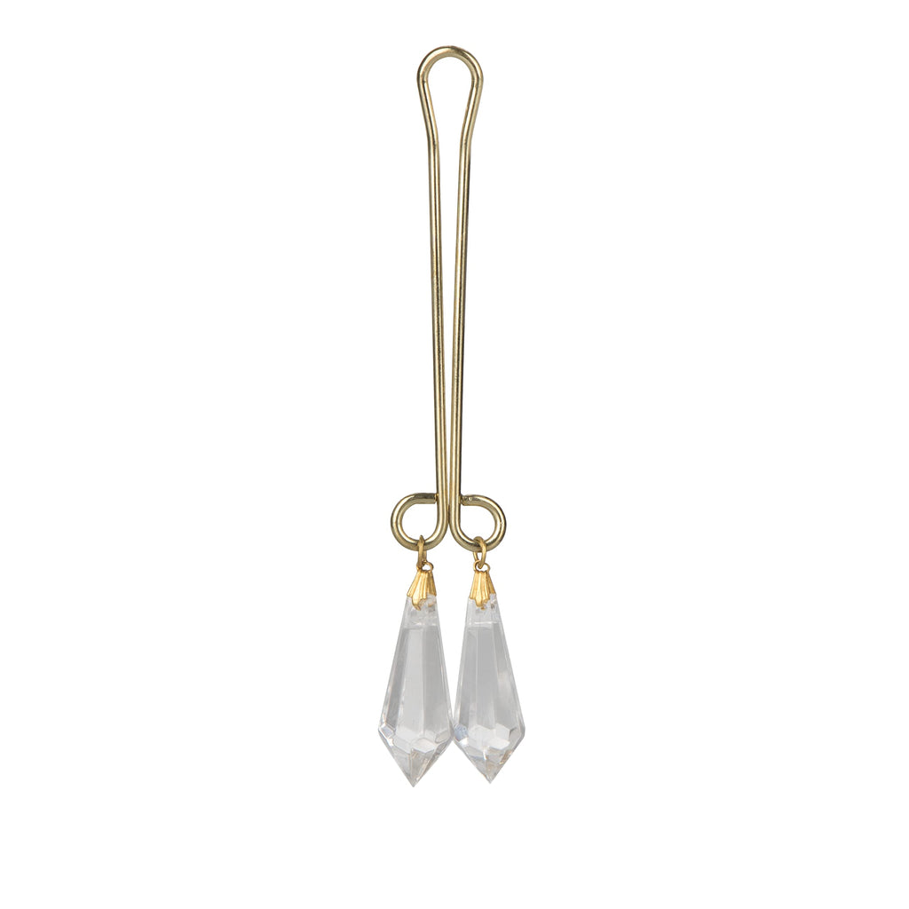 CalExotics Cleopatra Collection Crystal Clear Clitoral Jewelry – Non-Piercing Nickel-Free